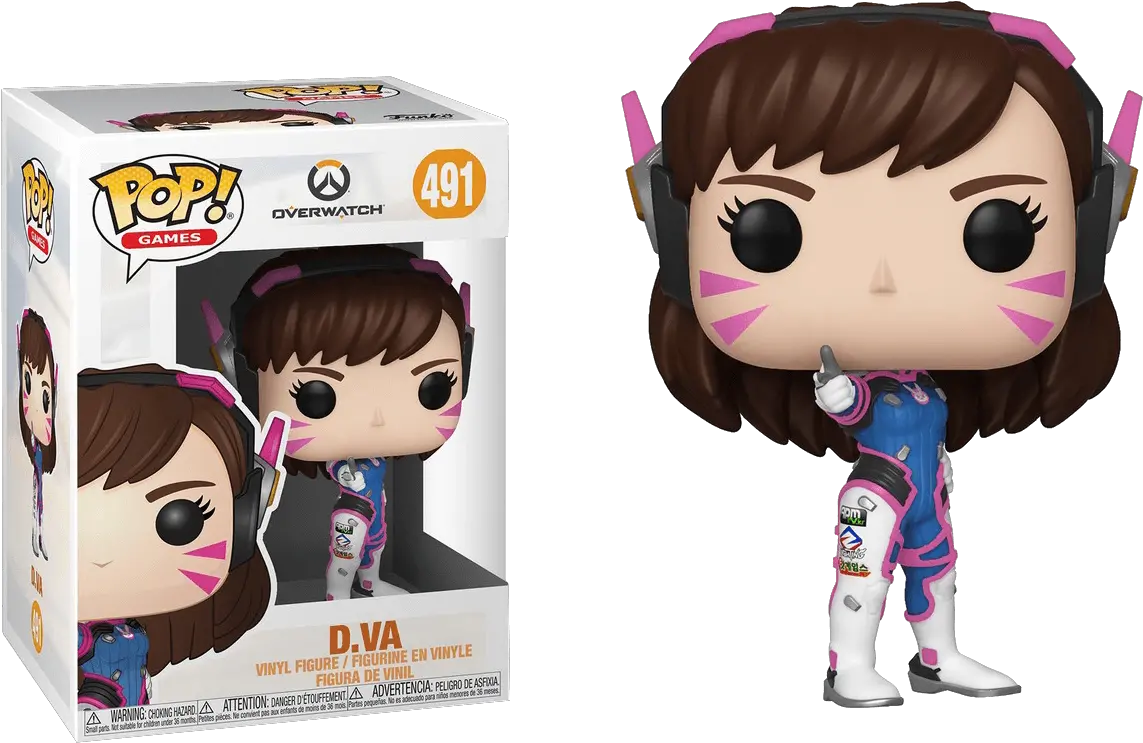  Overwatch Figure Dva Pop Vinyl Overwatch D Va Funkopop Png Dva Png