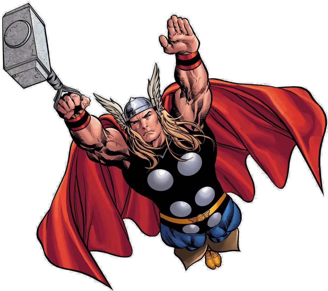  Transparent Background Thor Comic Png Thor Flying With Hammer Thor Comic Png