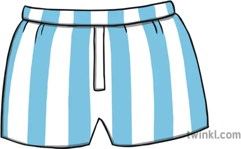  Blue And White Striped Boxer Shorts Illustration Twinkl Boxer Shorts Illustration Png Shorts Png