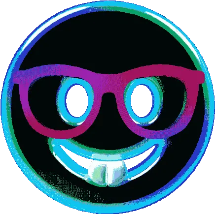  Nerdy Face Emoji Gif Happy Png Nerd Emoji Png