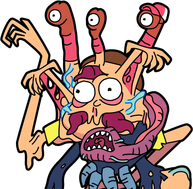  Download The Terrifying Cronenberg Morty Pocket Mortys Best Morty In Pocket Morty Png Morty Transparent