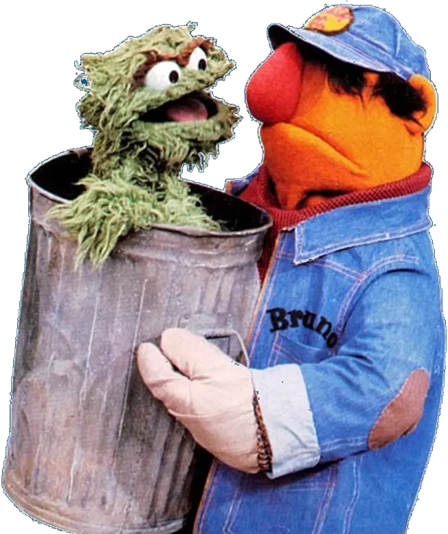  Bruno The Sesame Street Bruno The Trashman Png Oscar The Grouch Transparent