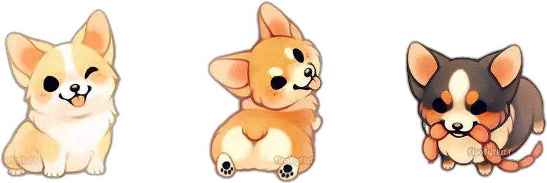  Download Tumblr Puppy Puppys Dog Cute Corgi Corgis Kawaii Happy Png Corgi Transparent