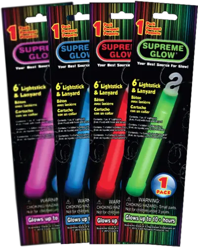  Glow Sticks 6 In Retail Pack General Supply Png Glow Stick Png