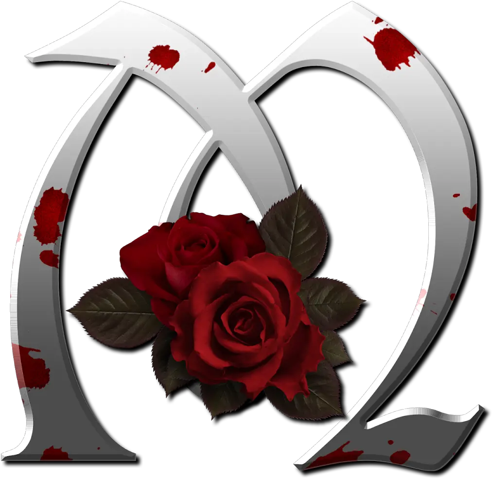  Rosas Rojas Letter M With Roses Png Rosas Rojas Png