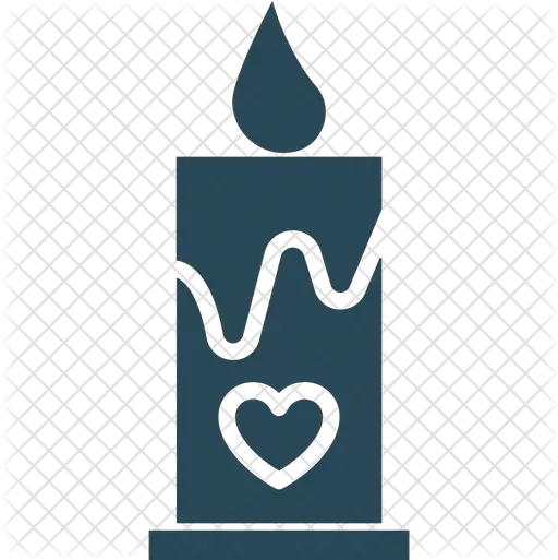  Burning Candle Icon Of Glyph Style Heart Png Burning Paper Png