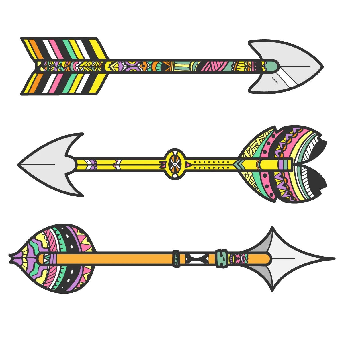  Tribal Arrow Tribal Arrow Clipart Png Tribal Arrow Png