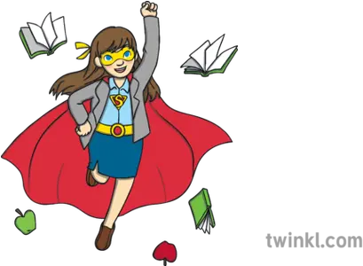  Superhero Teacher Flying Female School Superpower Super Hero Bay Area Disc Association Png Super Heroes Icon