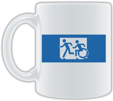  Emergency Exit Sign With Accessible Serveware Png Blue Exit Icon