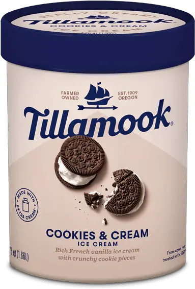  Cookies And Cream Ice Tillamook Tillamook Cookies And Cream Png Oreo Transparent