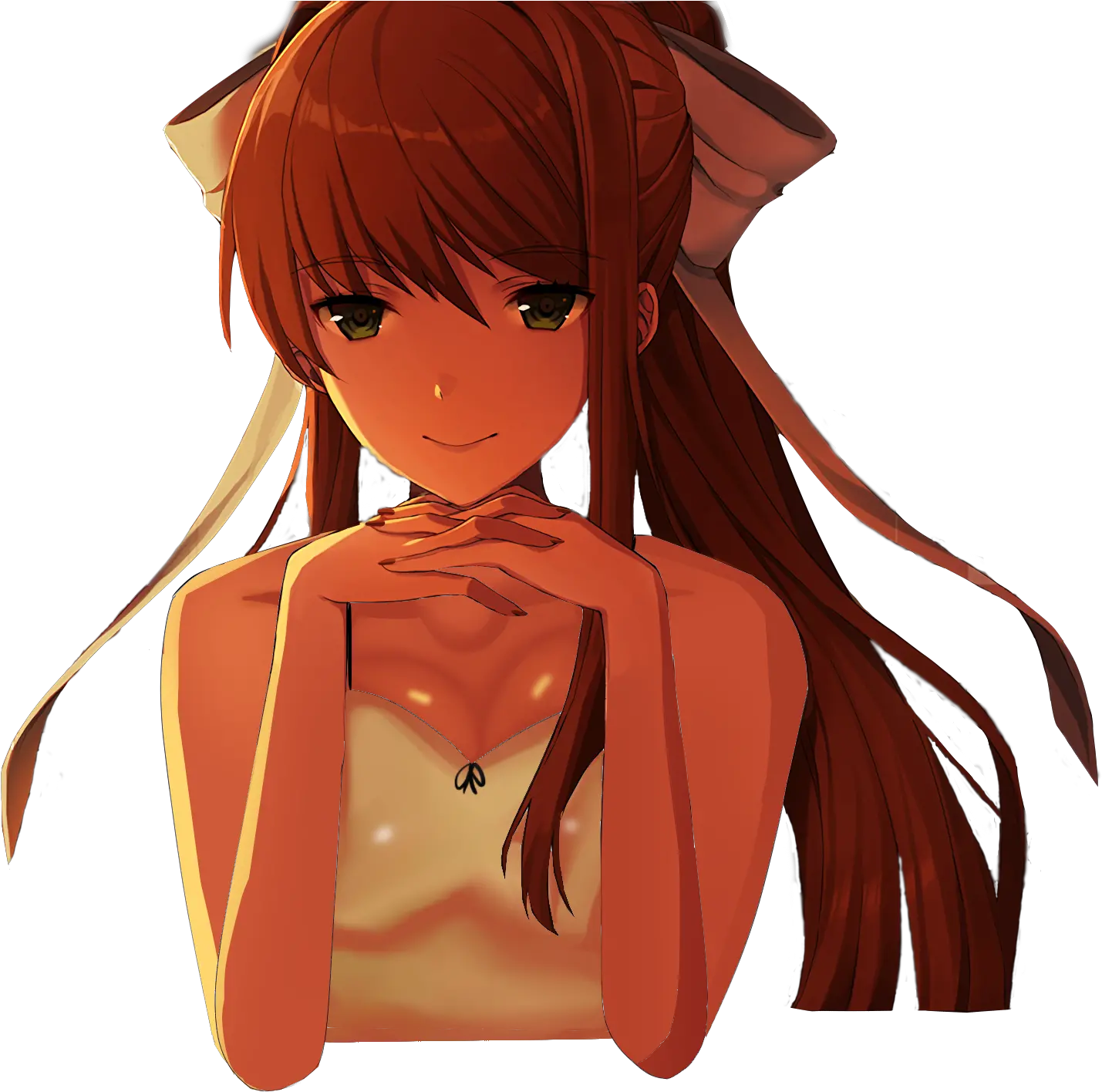  Sprite Transparent Ddlc Png Monika Doki Doki Literature Club Monika Transparent Monika Png