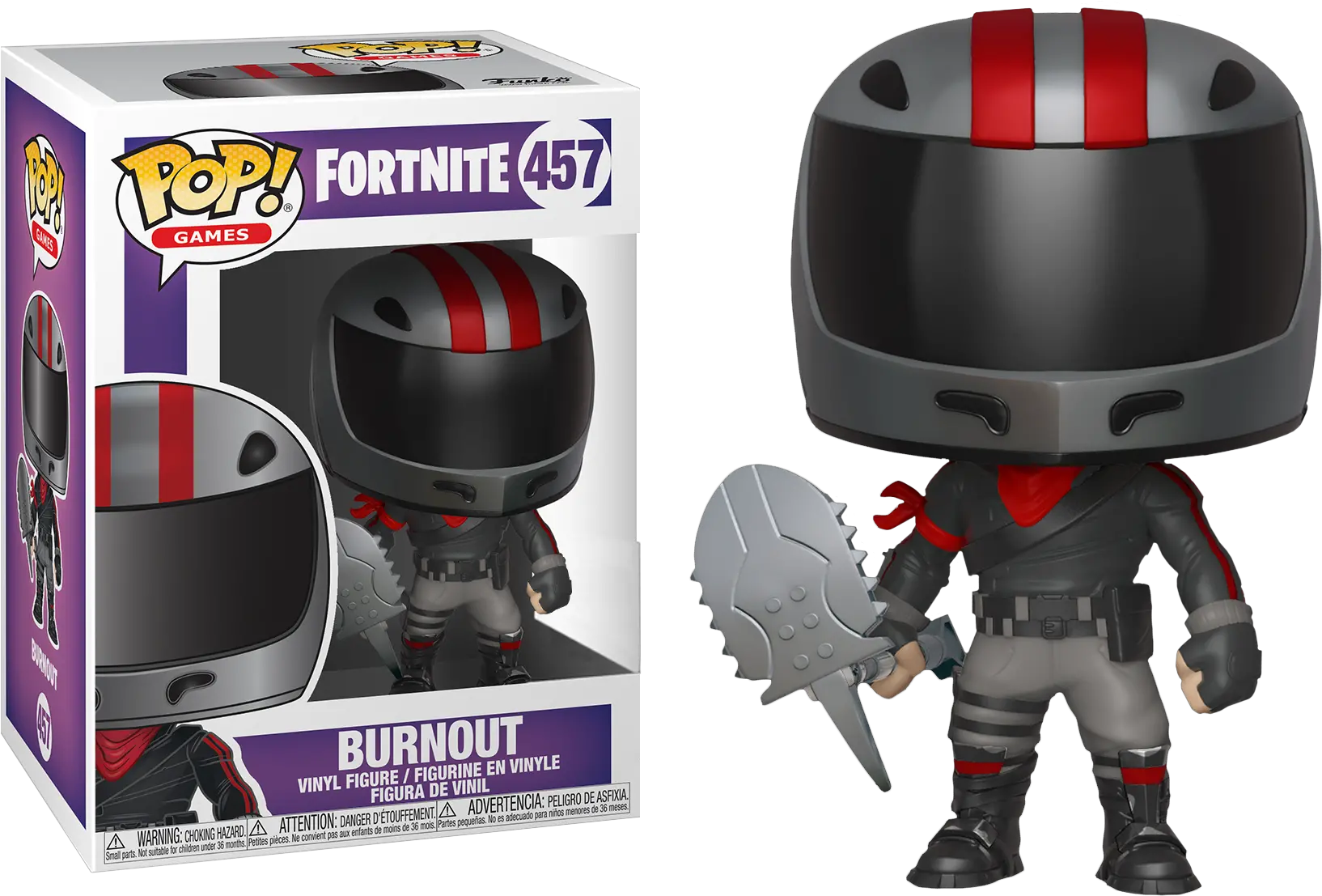  Fortnite Burnout Pop Vinyl Figure Funko Pop Fortnite Burnout Png Brite Bomber Png