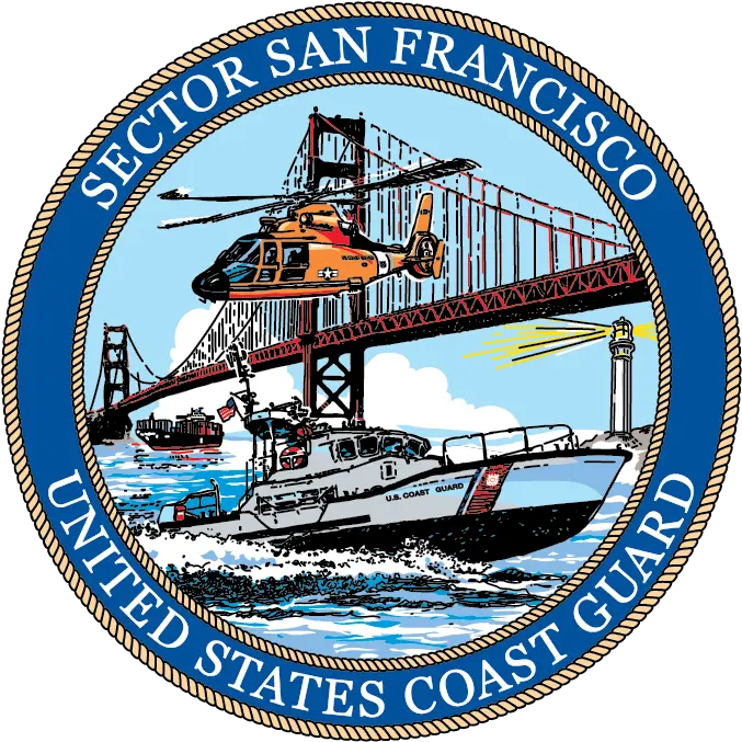  Uscg Sector San Francisco Us Coast Guard Sector San Golden Gate Bridge Png Coast Guard Logo Png