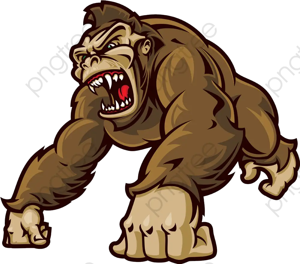  Cartoon Clipart Gorilla Cartoon Png Gorilla Cartoon Png