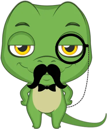  Lizard With A Mustache Wearing Monocle T Shirt Fictional Character Png Monocle Transparent