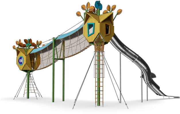  Tree Top Walk Sky Play From Kompan Roller Coaster Png Tree Top Png