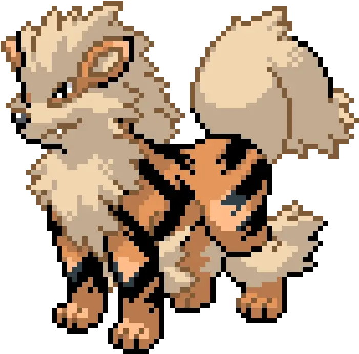  Arcanine Gen 5 Sprite Transparent Png Arcanine Pixel Art Arcanine Png