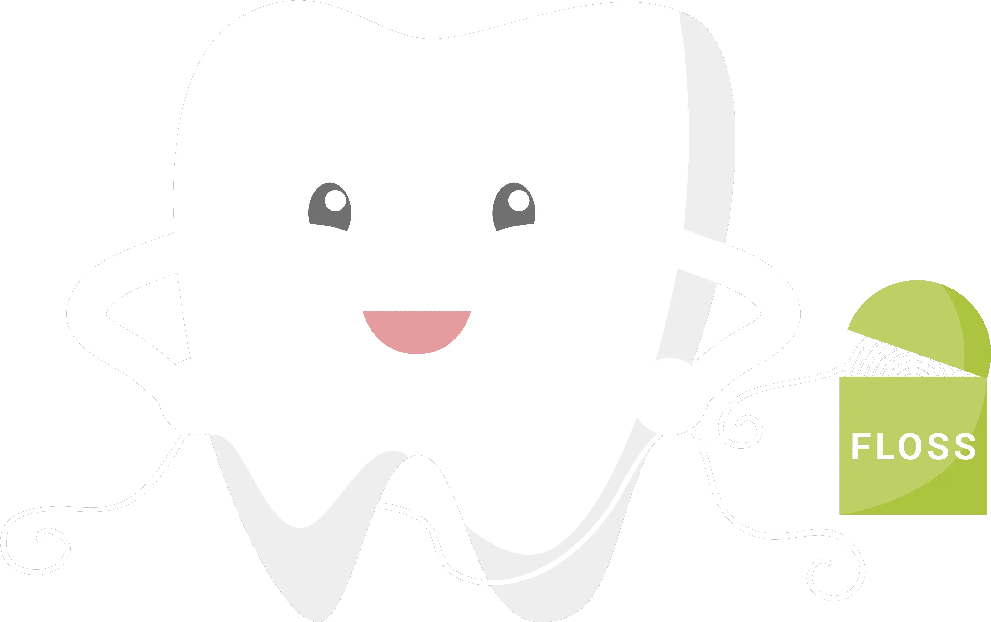  Dental Floss Tooth Transparent Cartoon Floss Teeth Png Tooth Clipart Png