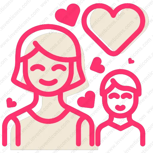  Download Mom Love Baby Vector Icon Inventicons Happy Png Mom And Child Icon