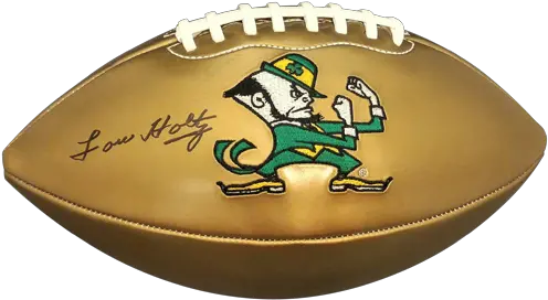  Lou Holtz Autographed Notre Dame Football Autographed Paraphernalia Png Notre Dame Football Logo