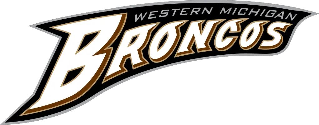  Filewestern Michigan Broncos Text Logopng Cfbhc Wiki Vector Western Michigan Logo Broncos Png