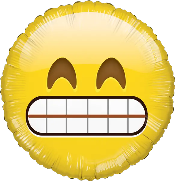  Download Hd Globo Emoji Dientes Hb Emoji Foil Balloon Png Awkward Smiley Balloon Emoji Png