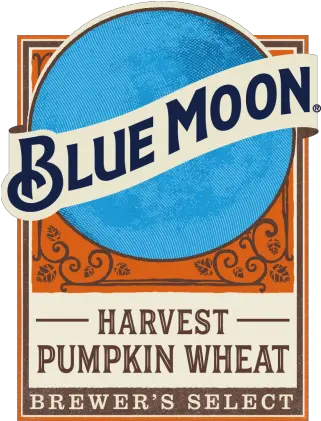  Harvest Pumpkin Wheat Blue Moon Blue Moon Pumpkin Beer Logo Png Wheat Logo