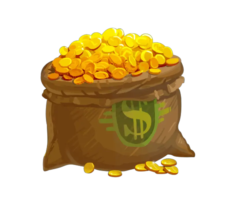  Gold Coins Fall Out Of Bag Png Image Free Download Searchpngcom Bag Of Gold Png Gold Coins Png