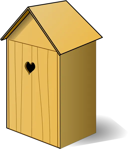  Outhouse With Heart Clip Public Toilet Clipart Png Door Clipart Png