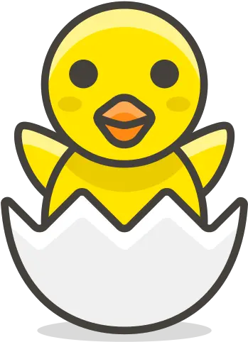  Chick Egg Free Icon Of Another Emoji Dibujo De Pollito En Cascaron Png Egg Emoji Png