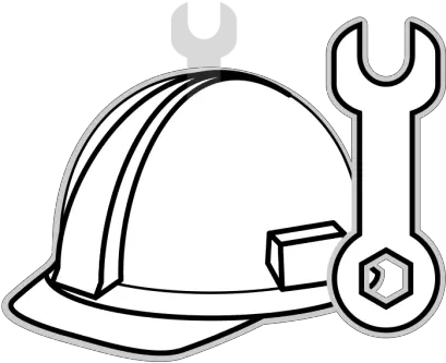  White Hard Hat Png Svg Clip Art For Web Download Clip Art Black Background Construction Clipart Hard Hat Icon