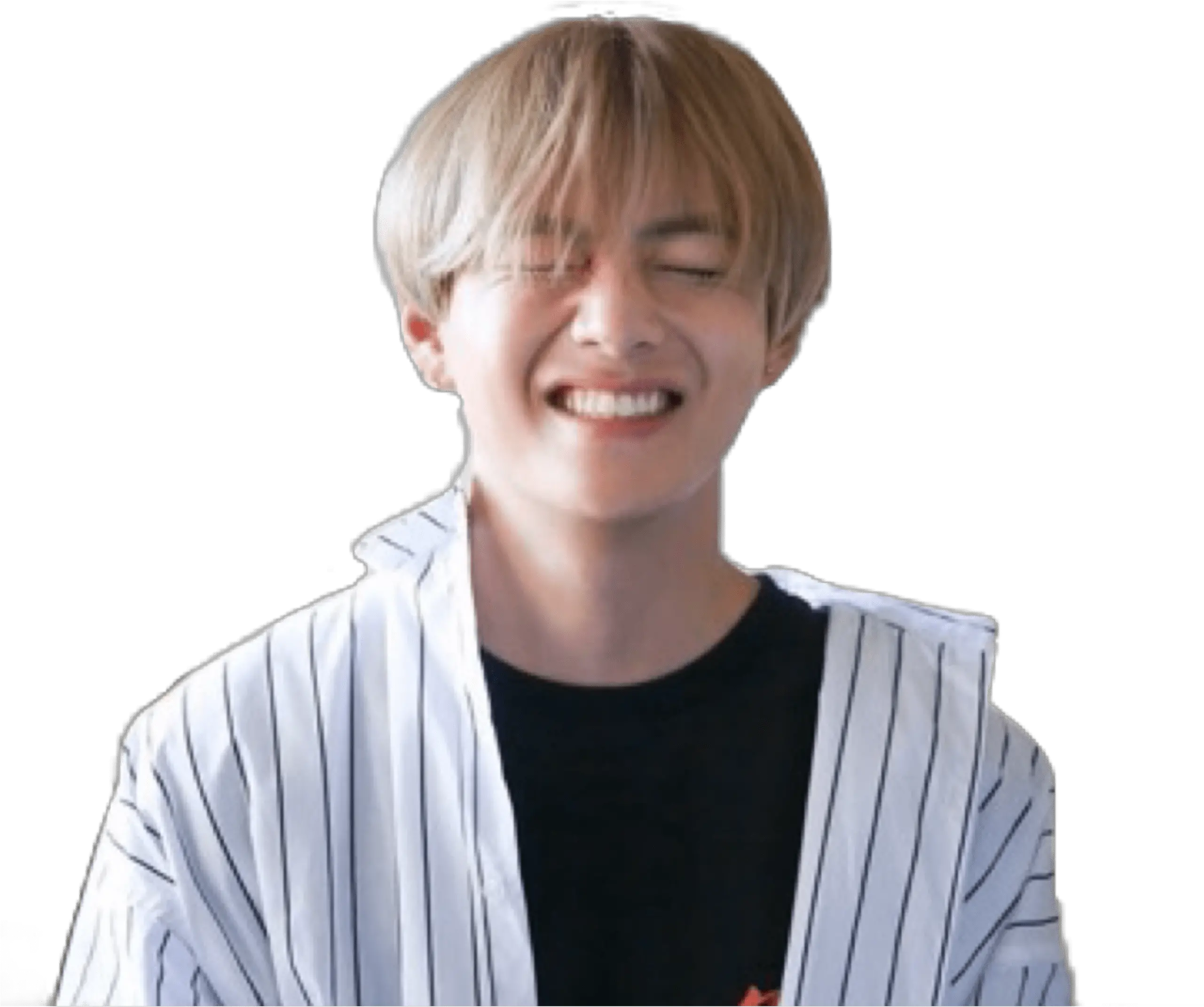  Download Hd Taehyung Sticker Btssticker Kimtaehyung Kimtae Taehyung Boxy Smile Png Taehyung Transparent