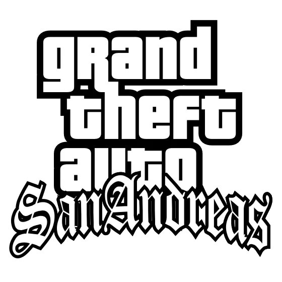  Download Hd Autres Résolutions Grand Theft Auto San Gta San Andreas Logo Vector Png Grand Theft Auto Logo Transparent