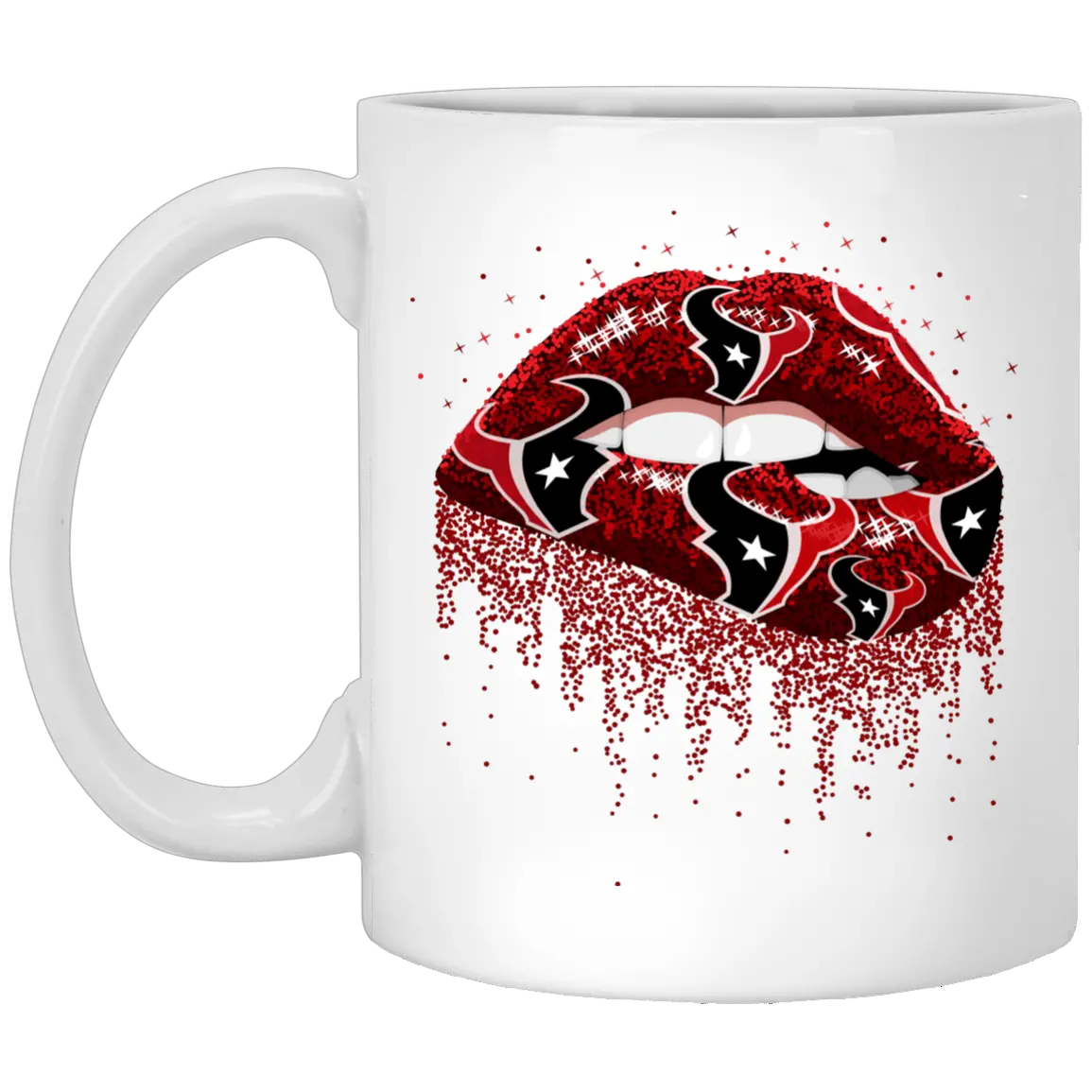  Download Lip Houston Texans Mugs Dripping Glitter Lips Png Houston Texans Png