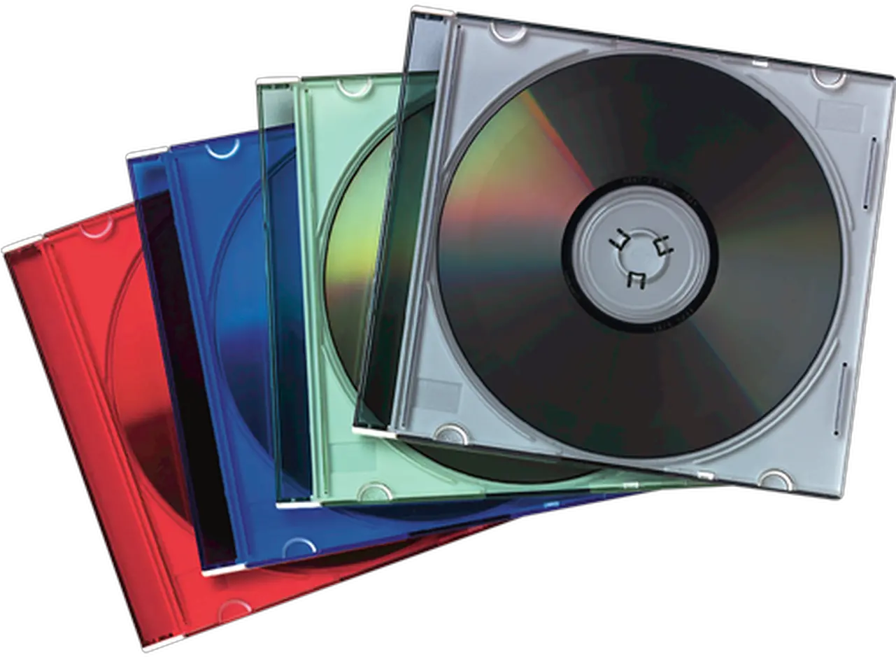  Fellowes 98317 Cd Jewel Case Slimline Colours Music Cds Png Cd Case Png