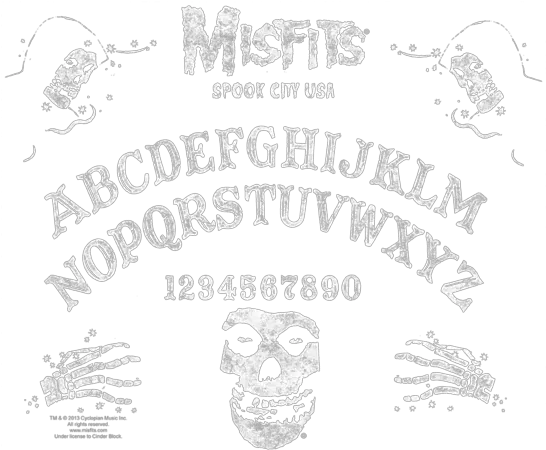  Misfits Ouija Board Adult Work Shirt T Shirts Ouija Board Png Ouija Board Png