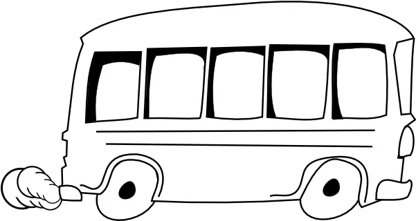  School Bus Outline Clip Art Vector Clip Art Outline Of A Bus Png Bus Clipart Png