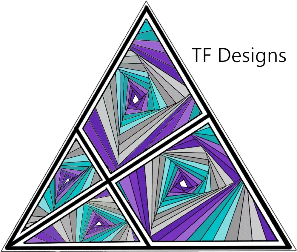  Tf Designs Quilt Or Blanket Quilt Shop Custom School Spirit Triangle Png Tf Logo