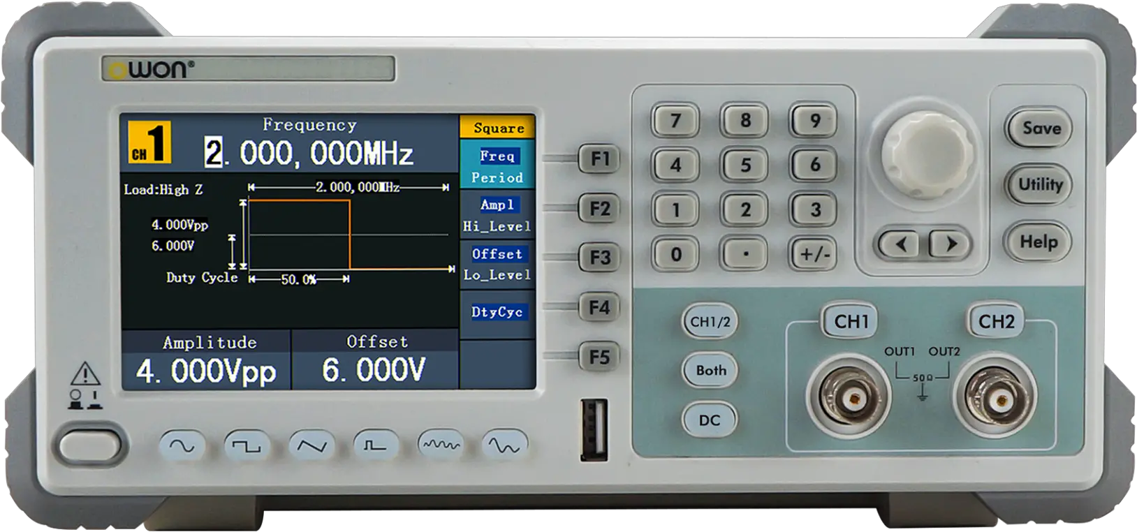  Owon Ag1012f 10mhz 2 Ch Arbitrary Waveform Generator Owon Ag1022f Png Waveform Png