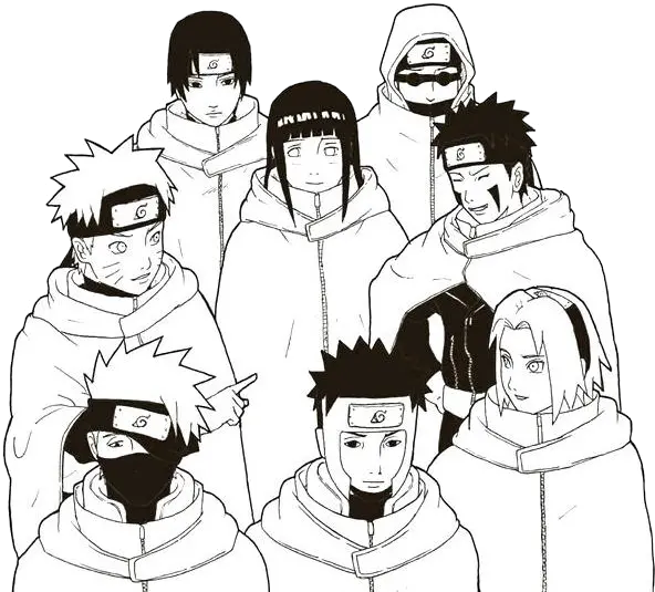  Sakura Haruno Sasuke Uchiha Kakashi Hatake Black And White Kakashi Naruto Sasuke Sakura Black And White Png Kakashi Hatake Icon