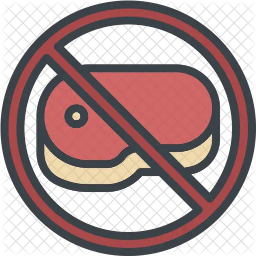  No Raw Meat Icon Avoid Crowd Icon Png Meat Png