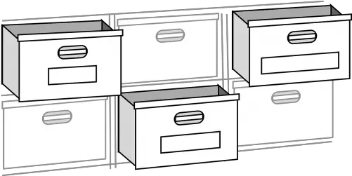  File Cabinetfiling Cabinetsoffice Furniturefile Drawers Clothes Drawer Black And White Artclip Png File Cabinet Icon Png