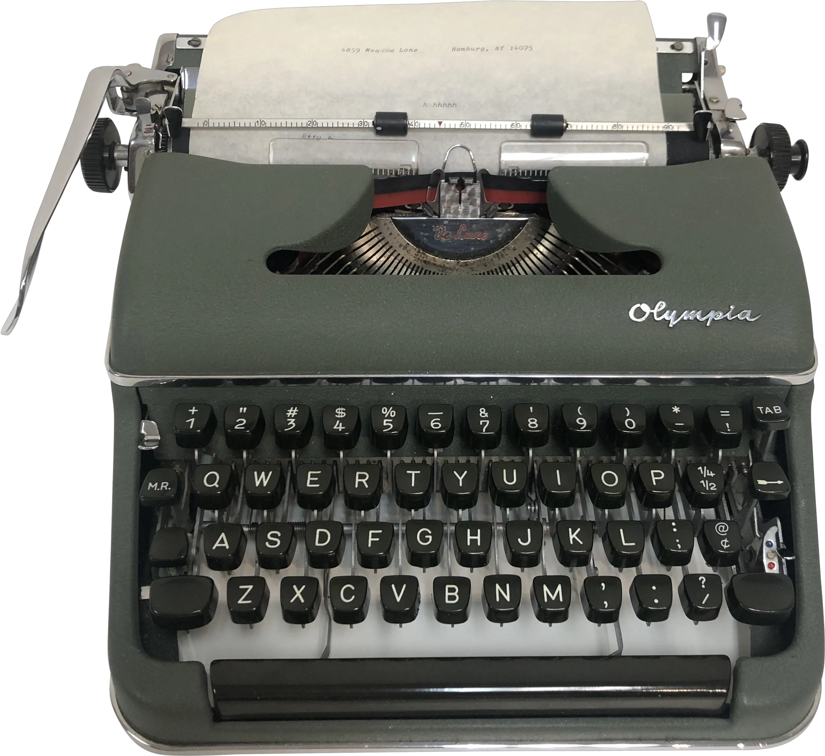  1950s Vintage Olympia Werk Typewriter Sm3 U0026 Hardshell Case Machine Png Typewriter Png