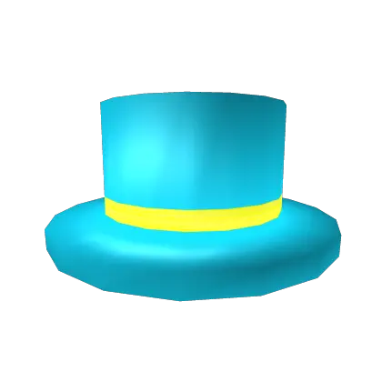  Blue Top Hat Blue Top Hat Roblox Png Hat Transparent