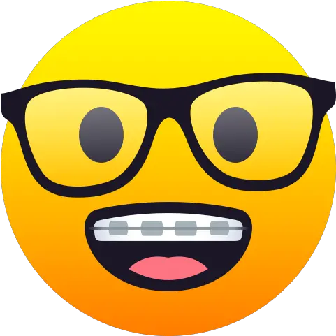  Emoji Nerd Geek Face To Copy Paste Wprock Nerd Emoji Gif Png Nerd Glasses Icon