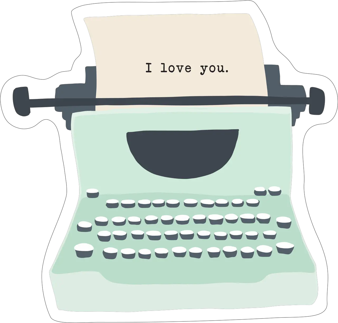  You U0026 Me Typewriter Print Cut File Clip Art Png Typewriter Png