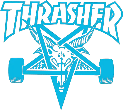  Download Thrasher Drawing Transparent Blue Thrasher Logo Png Thrasher Png