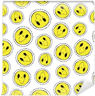  Smiley Face Retro Patch Icon Seamless Pattern Wallpaper Amarillo 90s Png Patch Panel Icon