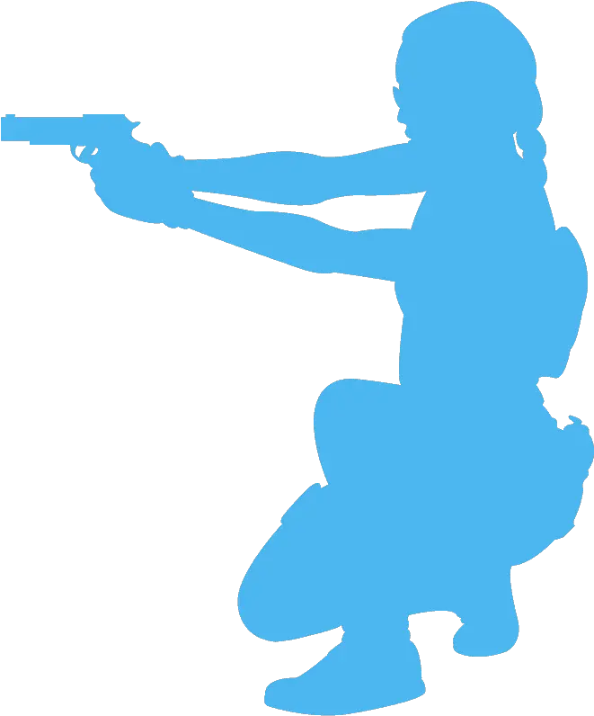  Woman With Gun Silhouette Free Vector Silhouettes Creazilla Girl Silhouette Shooting Transparent Png Gun Silhouette Png