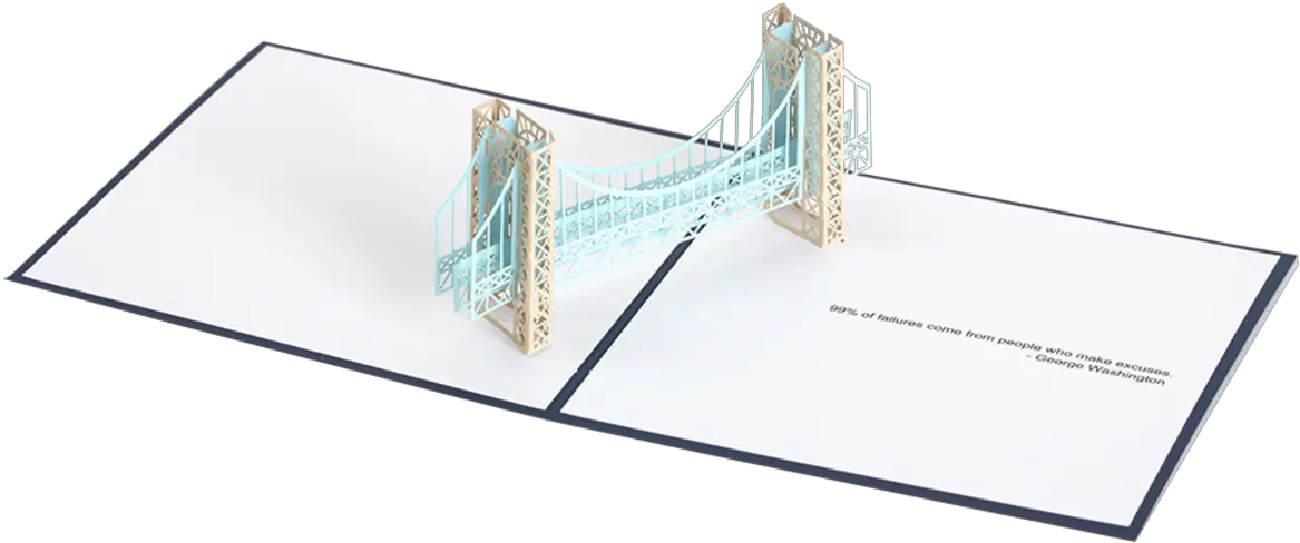  George Washington Bridge Pop Up Card Paper Pop Cards Png George Washington Png